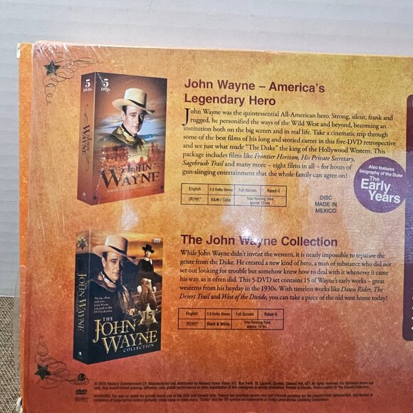 John Wayne America's Legendary Hero Collectors Edition 10 DVD's Western DVD 's - Picture 5 of 10